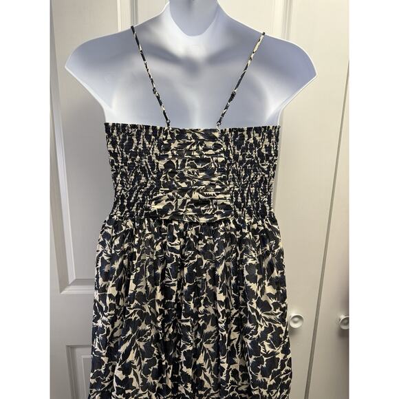 ALC Women’s Size 10 Romy Pleated Maxi Dress in Cream & Navy Floral NWT $695 - Picture 15 of 16